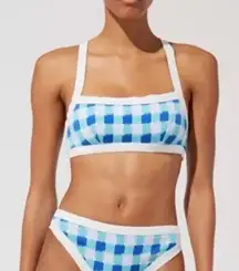Solid And Striped The Scottie Bikini‎ Top In Greek Blue Sz S