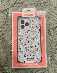 Sonix Terrazzo iPhone 13 Pro Phone Case - Black, White, Pink, Tan