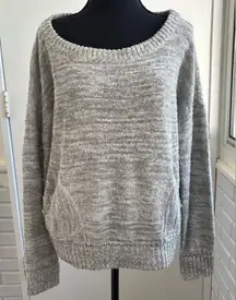 Free People Cotton Blend Relaxed Sweater medium workwear layered staple‎