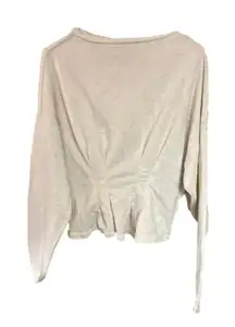 Anthropologie Pilcro fitted cream sweater