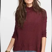 Free People Clarissa Mockneck Burgundy