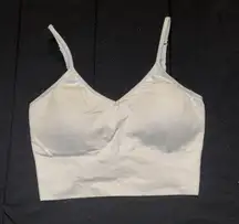 White Sports Bra Top