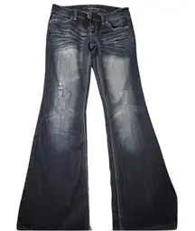 Vanity women’s blue jeans size 27W/31L. Back detail on pockets barely worn