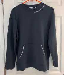 Peloton Crewneck Pullover Sweatshirt M Navy Blue Pocket