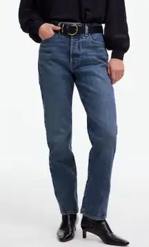 Madewell The Petite '90s Straight Crop Jean Concho Wash Size 24P NWT