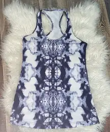 Lululemon Cool Racerback Ink Blot White Deep Indigo