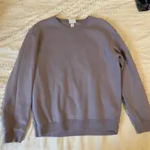 purple crewneck sweater