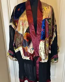 Vintage Multicolor Patchwork Women’s duster/shacket