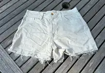 Universal Threads Highest‎ Rise White Vintage Stretch Denim Shorts size 8