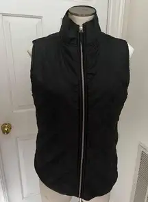 Black Quilted Sleeveless Puffer Jacket Outerwear Vest Women's M - NWOT