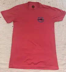 Maui and Sons 'Classic Shark' Graphic T-Shirt Deep Coral Pink