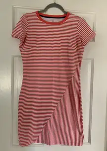 SOUTHERN TIDE | Women's red and white striped tshirt dress. Size XS.