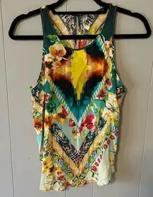 Rory Beca Silk Printed Tank Size Medium