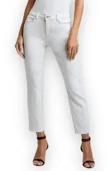 L'AGENCE NWOTs White Sada High Rise Crop Slim Jeans $255