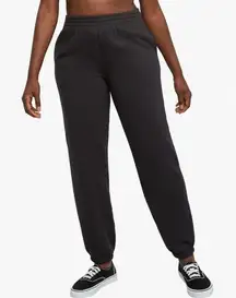 Hanes Basic Black Jogger Cotton Blend Sweatpants with Pockets