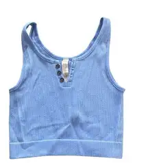 Boutique Brand Size Small/Medium Blue Crop Top Tank Top