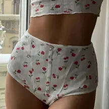 For Love & Lemons  Cherry Roses Short