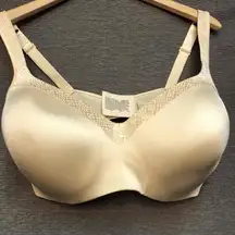 Vanity Fair  Beige Bra Adjustable Straps Padded Cups Underwire 40DD