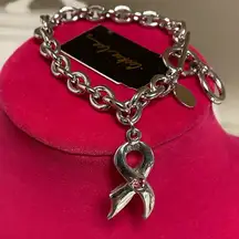NWT Genuine Crystal Breast Cancer Bracelet