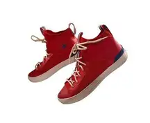 Converse Chuck Taylor All Star High-Top Sneakers Red/White/Blue Striped Accents