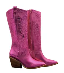 Fuchsia Metallic Hey Girl by Corky’s Howdy Cowboy Boots in size 6 
