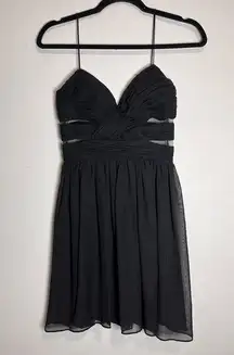 HAILEY LOGAN by Adrianna Papell Little Black Mini Dress Women’s Sz 3/4 EUC