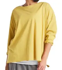 GAP Size Small Yellow Long-Sleeve Lounge Athletic Short