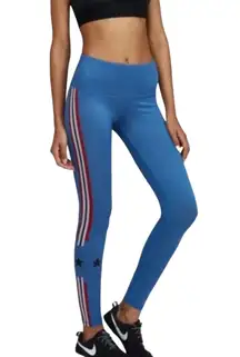 Noli Stars & Stripes Patriotic Yoga Rebel ii High Rise Leggings Size Medium