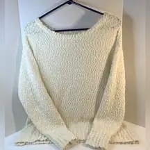 Maurice’s women’s pullover sweater ivory popcorn knit size Small