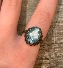 Blue Topaz Ring Sterling Silver
