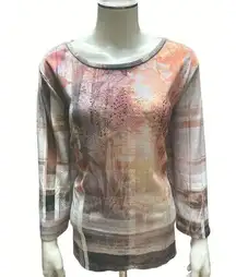 Christopher & Banks  XL Scenic Print Top