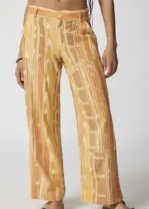 BDG Rae Wide Leg Cargo Linen Pants