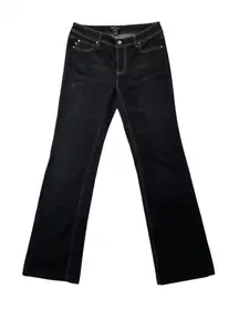 Women's White House Black Market‎ Size 8 Dark Wash Luxury Stretch Bootcut Jeans