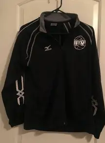 Mizuno Women's Small Full Zip Jacket Illinois Volleyball Club Track Running