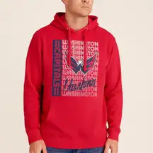 Washington Capitals Team Hoodie Men’s Medium Red NHL Pullover