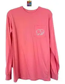 Ivory Ella  Salmon Coral Long Sleeve T-Shirt Save the Elephants Small S