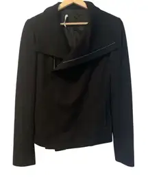 Bailey 44 Women's Black Motorcycle‎ Jacket Size S Asymmetric Zip