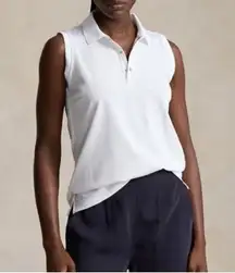 RLX Ralph Lauren Classic Fit Sleeveless Tour Polo Shirt M