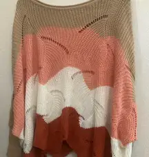 FINAL MARKDOWN Main strip caftan style sweater m/l