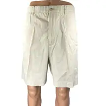 Ralph Lauren Polo Golf Men's White Beige Performance Khaki Chino Shorts Size 38