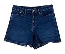 Calvin Klein Jeans Womens Denim Shorts Dark Wash Size 14 Classic Casual Basic