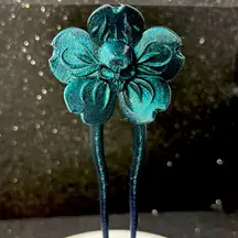 Skull Flower Hair Pin– Gothic  3D Printed Hair Accessory 🌸💀