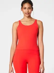 SPANX get moving fitted tank red sz L