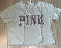 Victoria’s Secret green PINK Sequin T-Shirt short sleeve shirt top