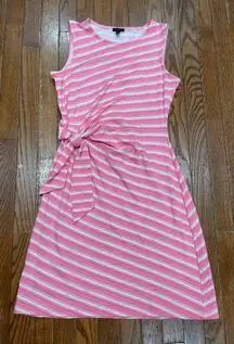 Talbots Pink and White Striped Top