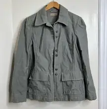 Vintage ie relaxed canvas jacket button front Size large cotton flap pockets