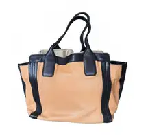 Vintage Chloe Two-Tone Leather Tote Bag