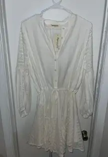 White Lace Dress Long Sleeve 