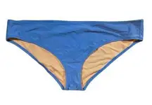 J Crew Bikini Bottom Blue Swimwear Brief Full Coverage XXLarge New