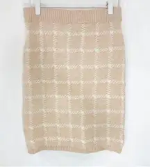 English Factory checkered knit blush pink mini shirt